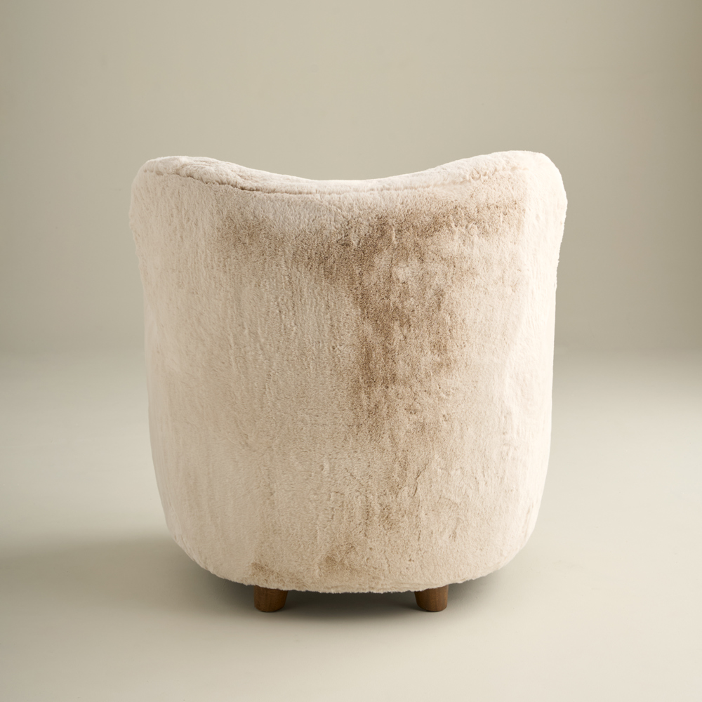 Faye Wingback Chair, Natural